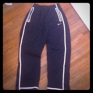 Nike dri fit athletic pants - dark blue - large